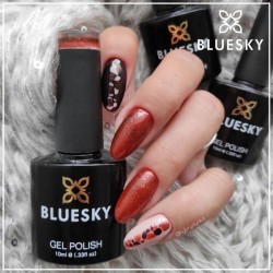 VIP hibridinis lakas 05 10 ml Bluesky BRUSH RED