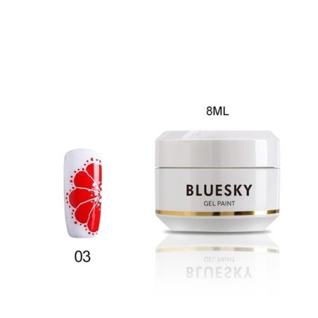 BLUESKY PAINT GEL 8ml - RED DK 03 RED 8g