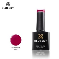 "Bluesky" hibridinis lakas A11 DARK PINK 10ml 10ml BLUE BRUSH Pink