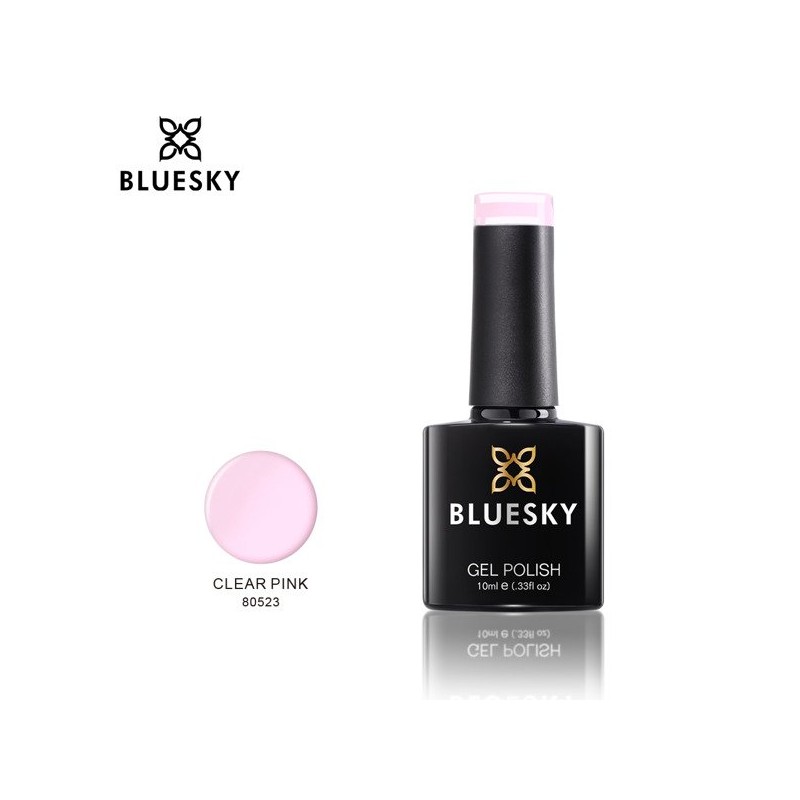 Bluesky gelinis lakas 80523 CLEAR PINK 10ml RED