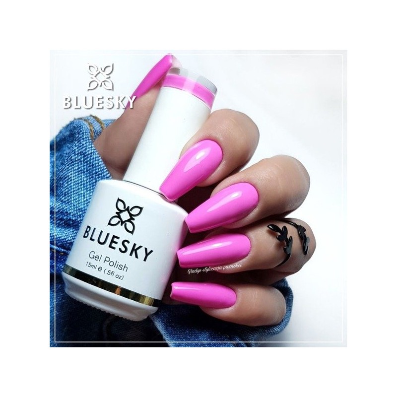 Bluesky Gelinis lakas 10ml Nr. QXG 03 PINK FLAMENGO 15ml Rožinis 15ml