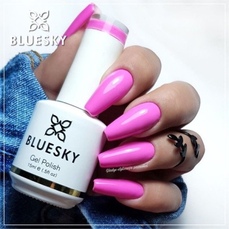 Bluesky Gelinis lakas 10ml Nr. QXG 03 PINK FLAMENGO 15ml Rožinis 15ml