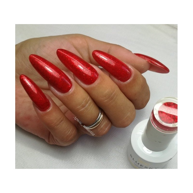 Bluesky Gelinis hibridinis lakas 15ml Nr. KS1144 SANTA RED DREAM 15ml BRUNCATE