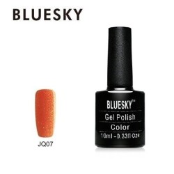"Bluesky" gelinis lakas 10ml JQ 07 10ml blizgus auksinis oranžinis