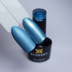 "Bluesky" gelinis lakas 10ml Nr. MTG 03 10ml SILVER METALIC