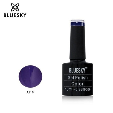 "Bluesky" hibridinis lakas A116 Tamsiai mėlyna violetinė 10ml PURPLE