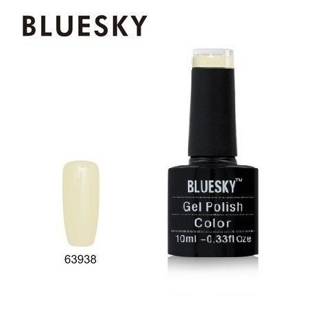 Bluesky Gelinis lakas 10ml 63938 - Sweet Home 10ml WHITE PASTEL hibridinis lakas