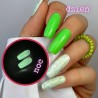 09 Smartnail hibridinis lakas Fluo Game 6 ml fluorescencinės spalvos 6g fluorescencinės žalios spalvos