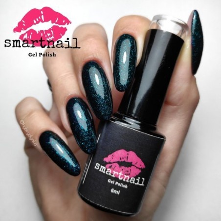 241 "Smartnail" hibridinis lakas "Emerald" 6 ml 6g BLACK BRILLIANT GREEN