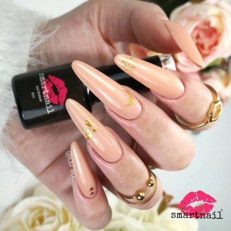 1388 "Smartnail" hibridinis lakas Pastelinis persikinis auksinis 6ml 6g BRILLIANT NUDE PASTELINĖ ORANŽINĖ