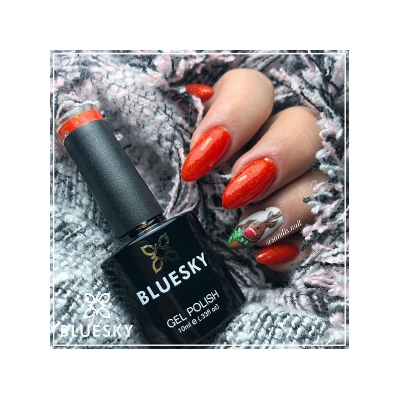 Bluesky hibridinis lakas VIP 13 10ml RED BRUSH ORANGE