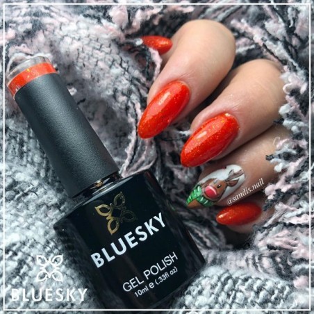 Bluesky hibridinis lakas VIP 13 10ml RED BRUSH ORANGE