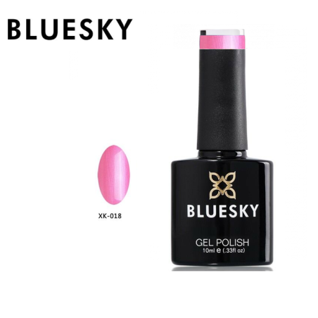 Bluesky hibridinis lakas XK 18 10ml 10ml blizgantis perlamutrinis rožinis