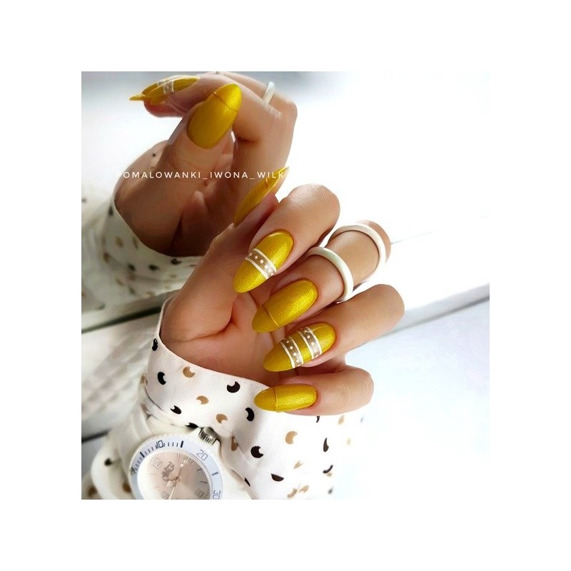 Bluesky hibridinis lakas XK 41 YELLOW GLITTER 10ml 10ml BRILLIANT YELLOW