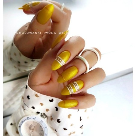 Bluesky hibridinis lakas XK 41 YELLOW GLITTER 10ml 10ml BRILLIANT YELLOW