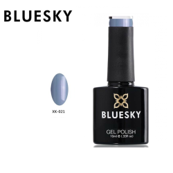 Bluesky hibridinis lakas XK 21 Cloudy Sky Grey su mėlynu perlamutru 10ml 10ml mėlynas perlamutrinis blizgesys