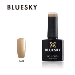 Bluesky hibridinis lakas A28 NUDE GOLD 10ml 10ml perlamutrinio aukso